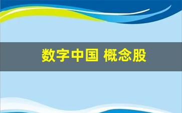 数字中国 概念股(数字中国概念股吴通控股)_https://www.wanyuyiyao.com_创业板_第1张